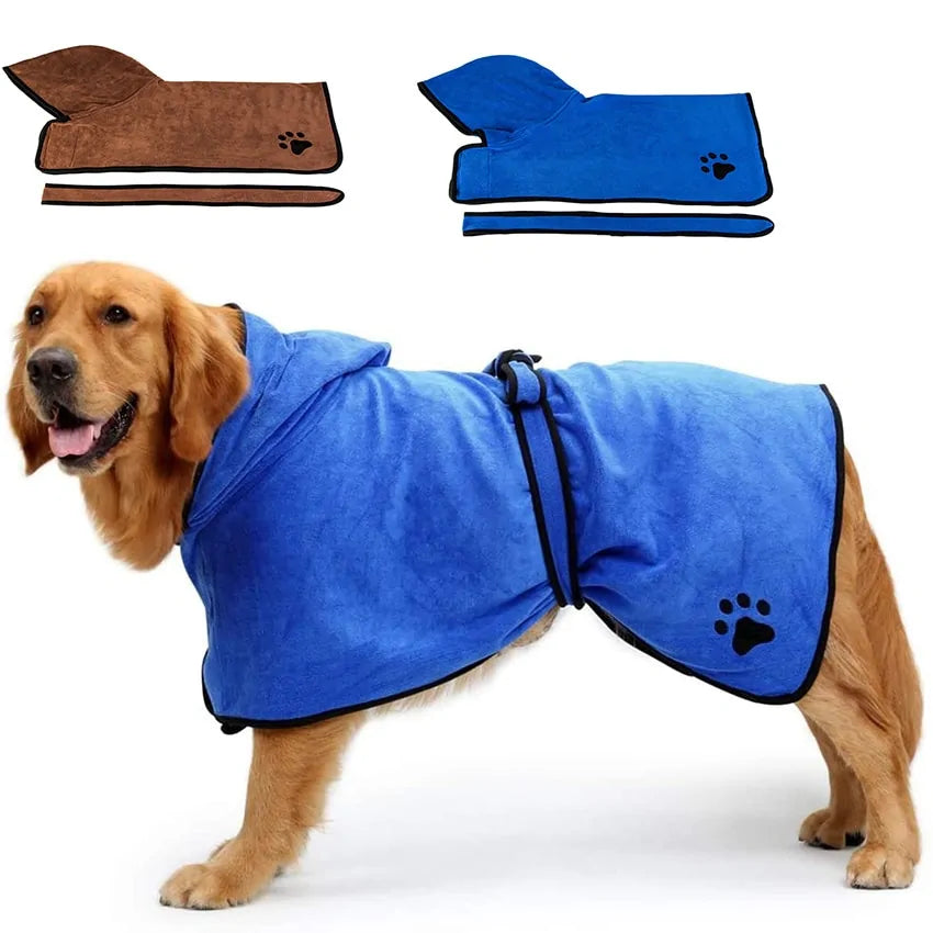 Soft Pet Bathrobe &amp; Towel