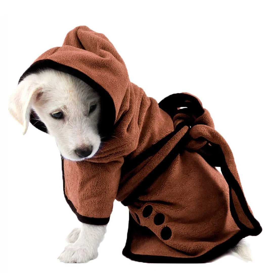 Soft Pet Bathrobe &amp; Towel